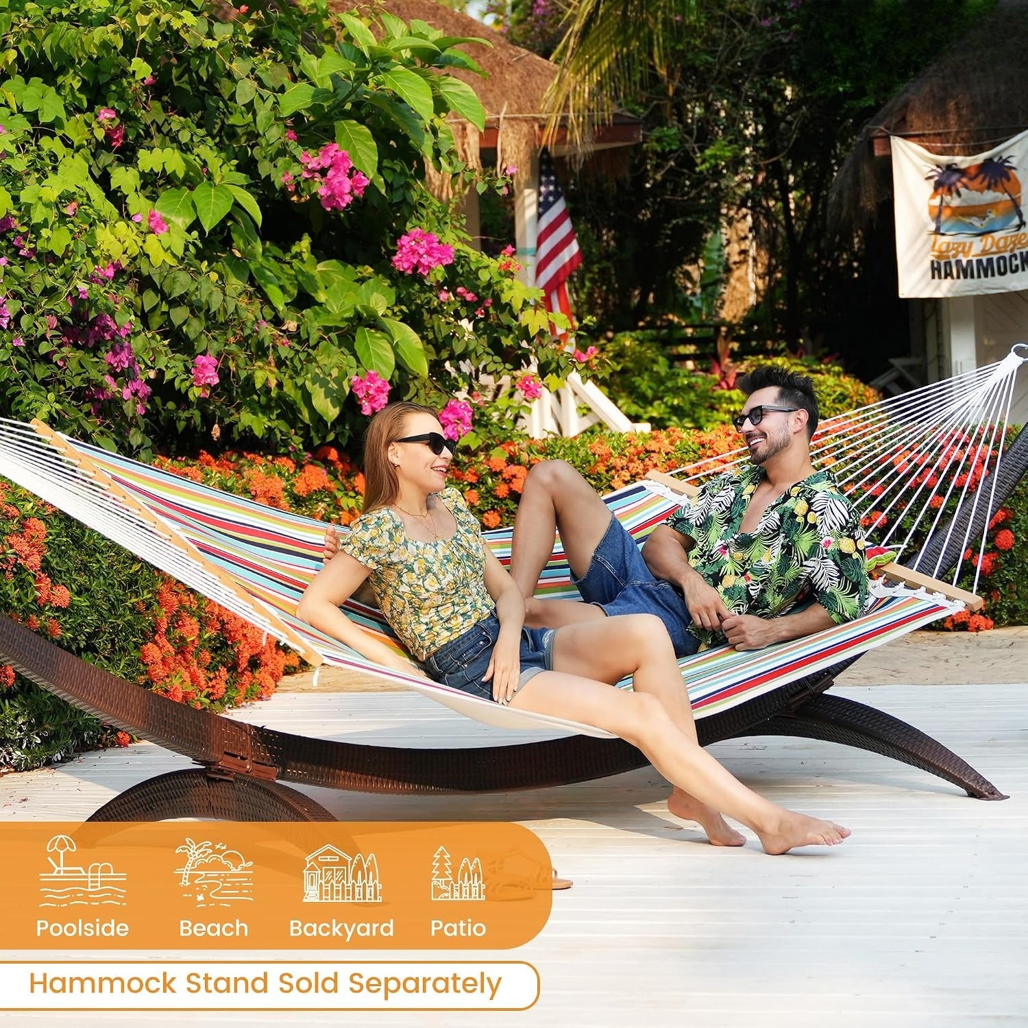 12FT Sunbrella Quilted Double Hammock