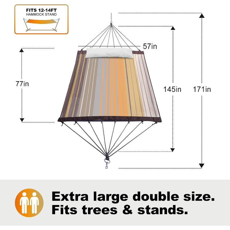 14ft Quick‑Dry 2‑Person Hammock