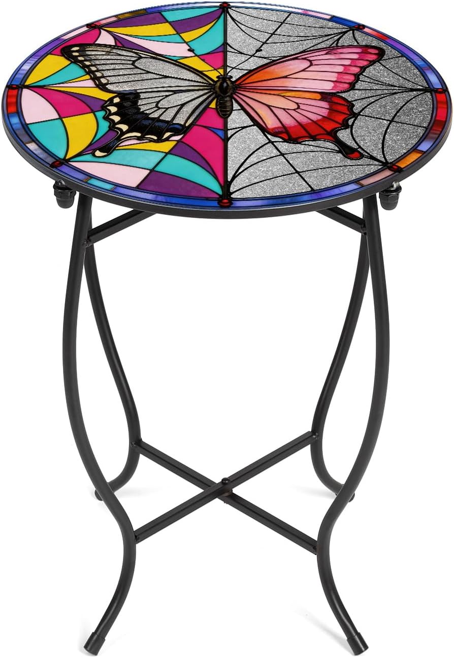 Small Round Indoor‑Outdoor Side Table