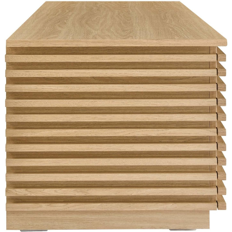 47" Oak Wood Grain Storage Bench