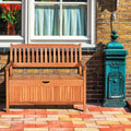 Wooden Outdoor Storage Bench