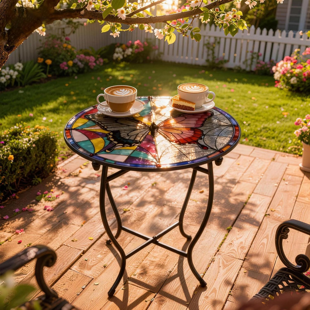 Small Round Indoor‑Outdoor Side Table