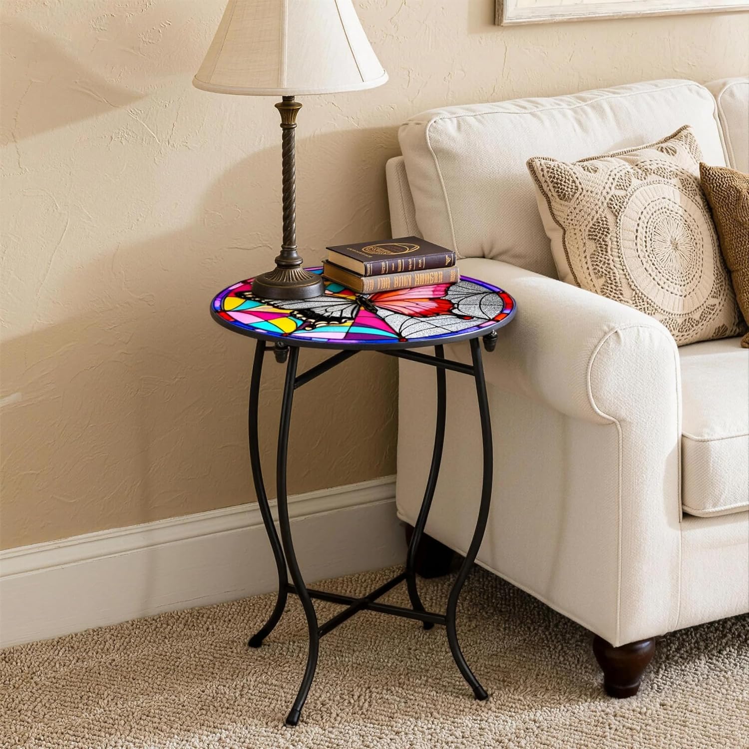 Small Round Indoor‑Outdoor Side Table