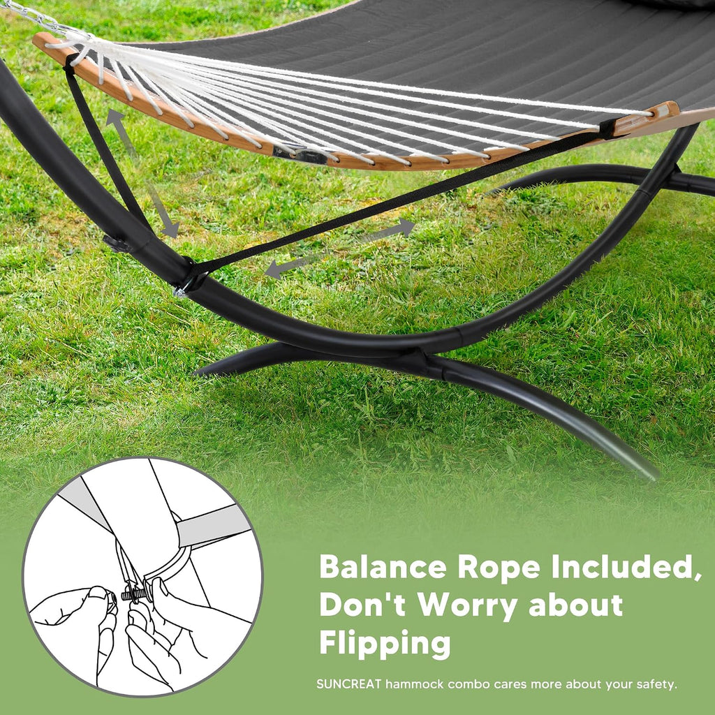Dark Gray Standing Patio Hammock