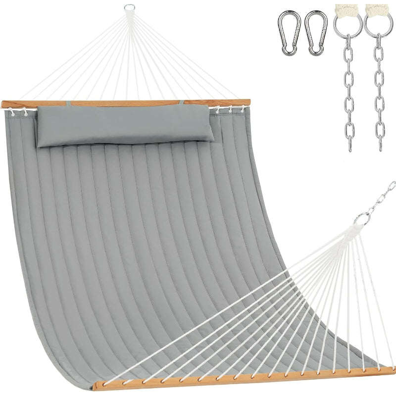 Quilted Double Hammock with Pillow