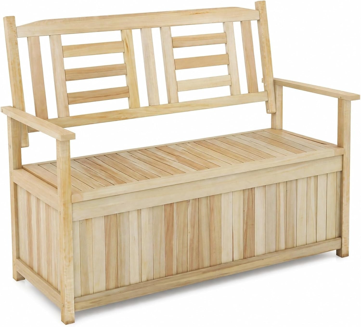 Wood Outdoor Storage Bench Deck Box